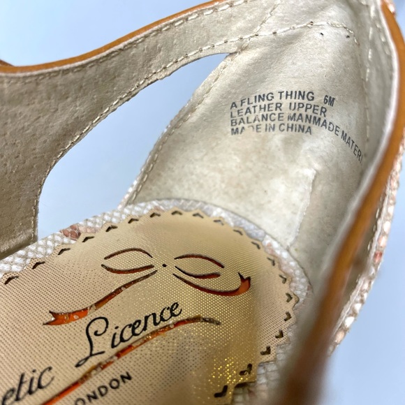 Poetic License 'A Fling Thing'🌸Get ready for spring!Floral Platform Heels, Sz 6 - Picture 13 of 13